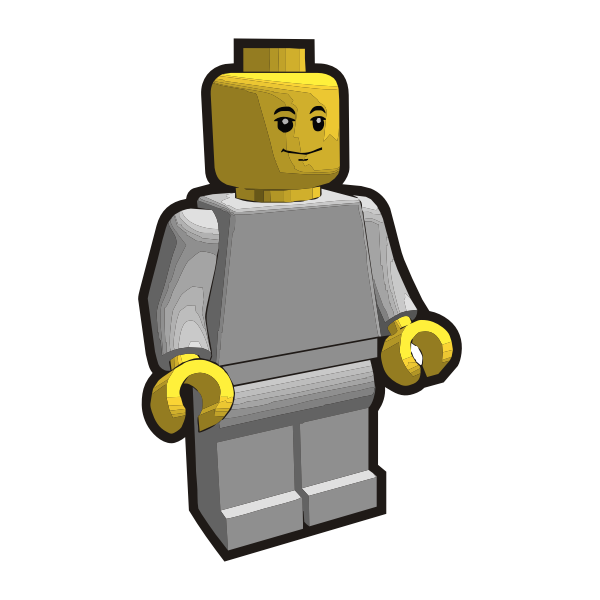 SVG Lego minifigure vector clip art