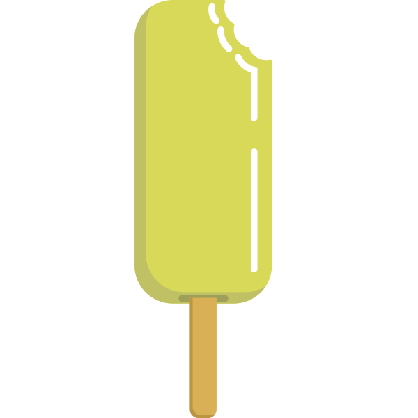 SVG Lemon ice cream vector illustration