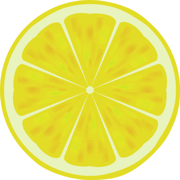 SVG Lemon slice vector drawing