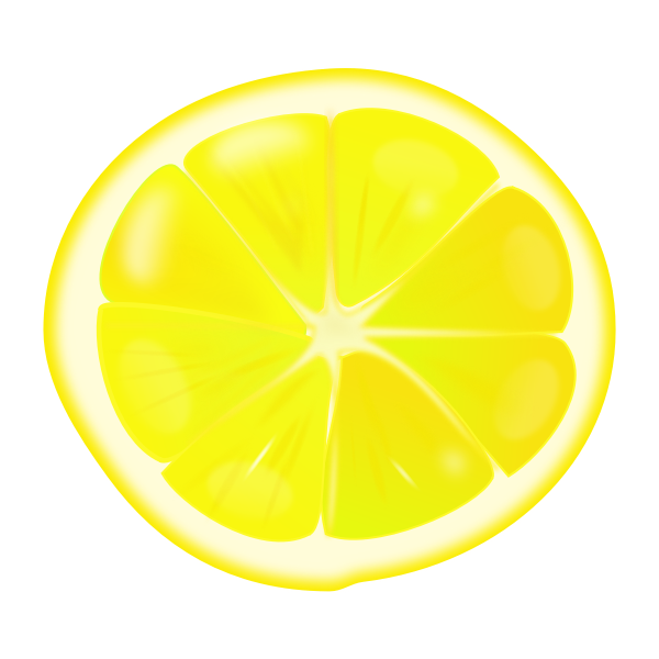 SVG Lemon slice vector image