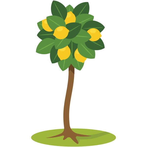 SVG Lemon tree symbol