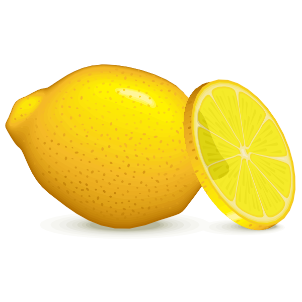 SVG Lemon with slice