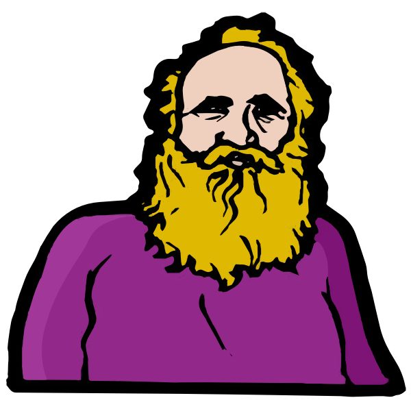 SVG Leo Tolstoy039s vector drawing