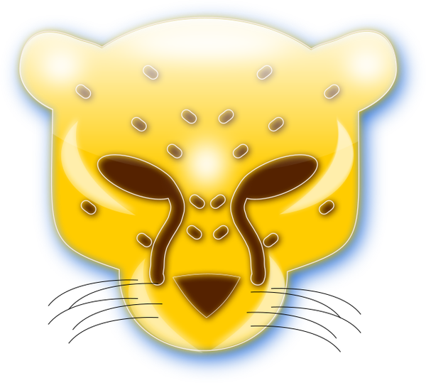 SVG Leopard head