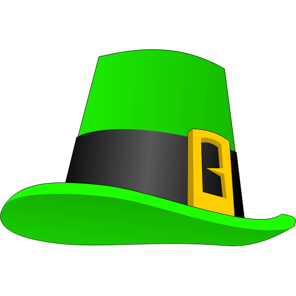 SVG Leprechauns hat vector image