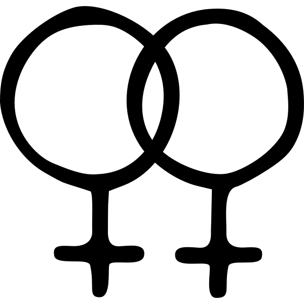 SVG Lesbian symbol