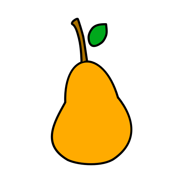 SVG Less simple pear
