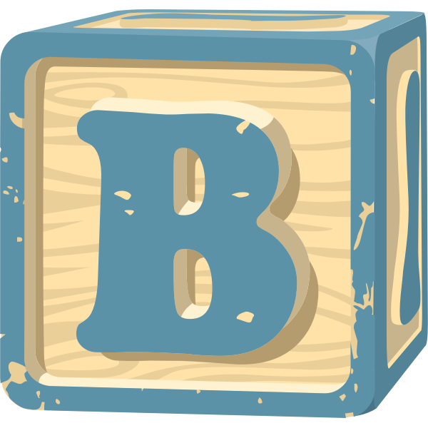 SVG Letter block B