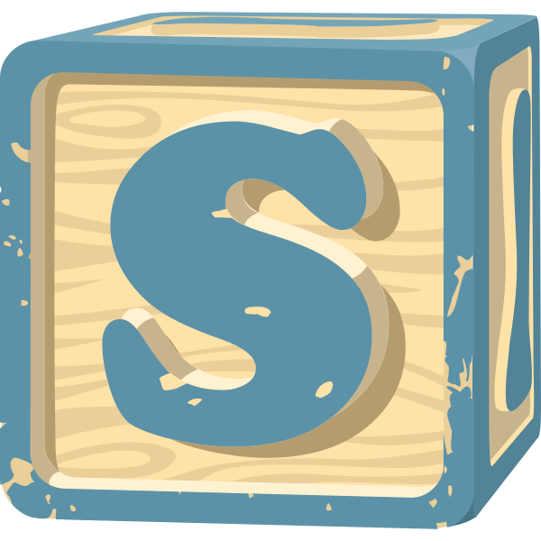 SVG Letter block S