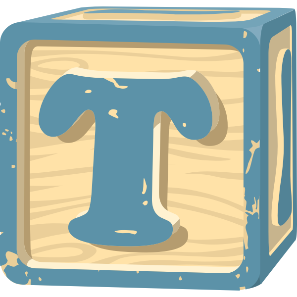 SVG Letter block T