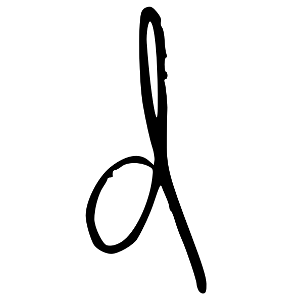 SVG Letter D