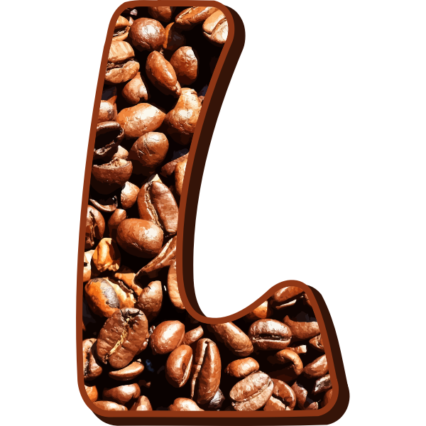 SVG Letter L with beans