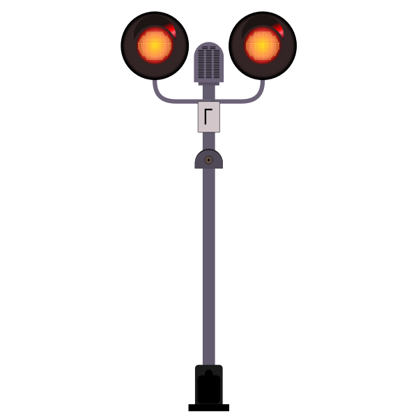 SVG Level crossing signal
