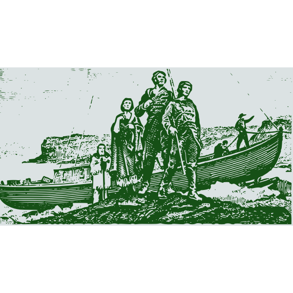 SVG Lewis and Clark explorers vector drawing