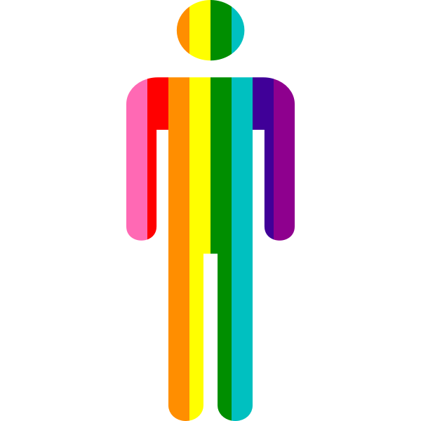 SVG LGTB stick person