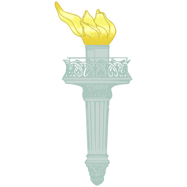 SVG Liberty Torch colored