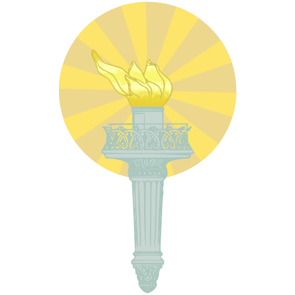 SVG Liberty Torch colored