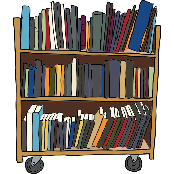 SVG Library Book Cart