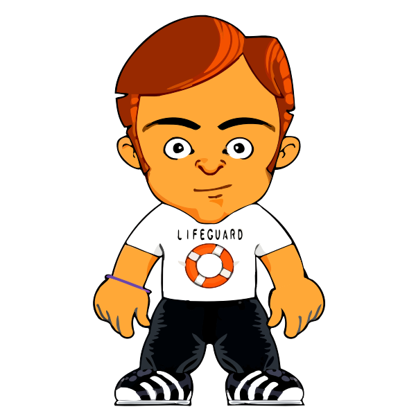 SVG Lifeguard cartoon version 2