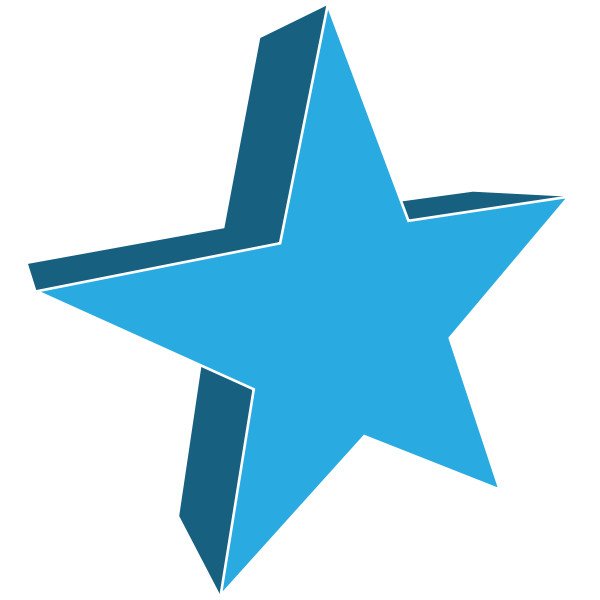 SVG Light blue star