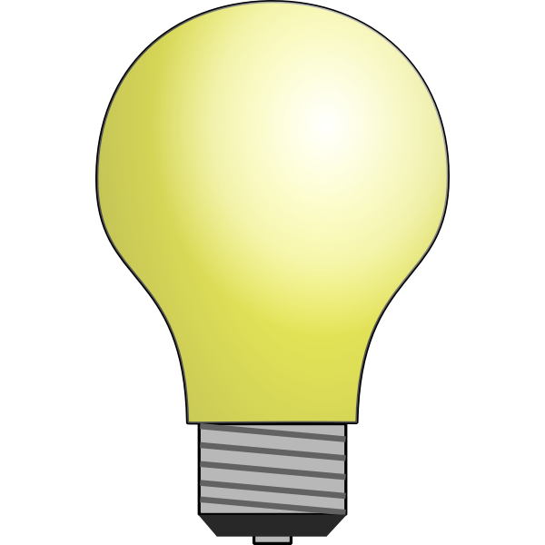 SVG light bulb