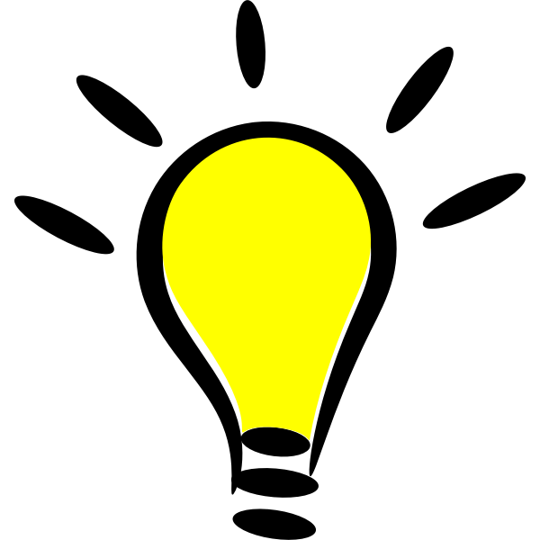 SVG Light bulb drawing