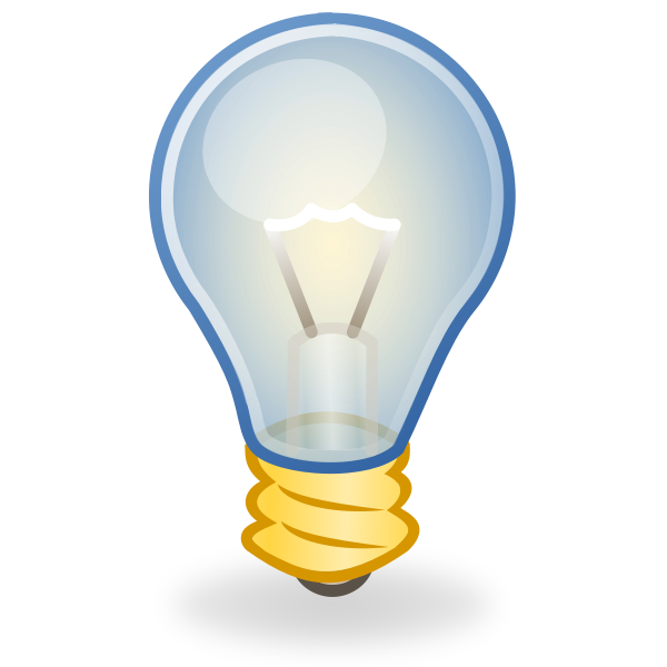 SVG Light bulb icon