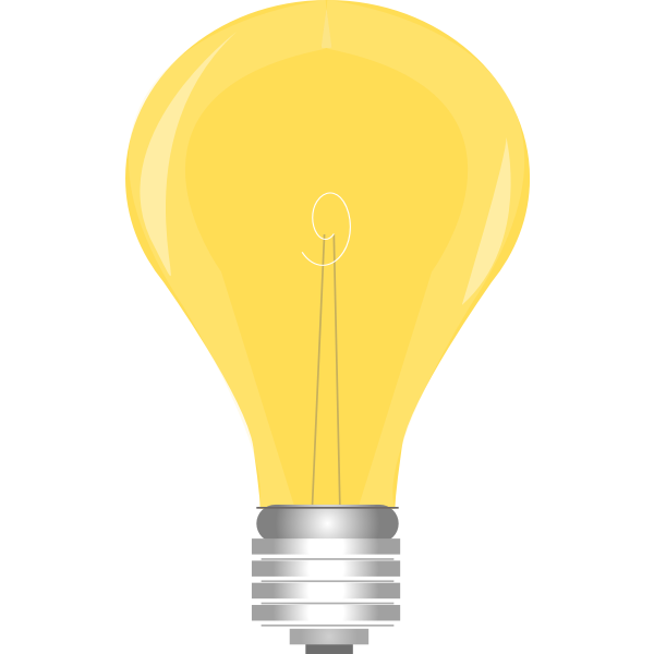 SVG Light bulb on
