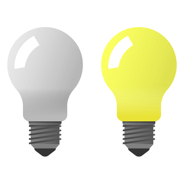 SVG Light bulb on off