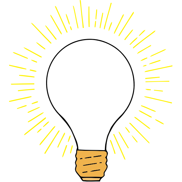 SVG Light bulb or an idea symbol