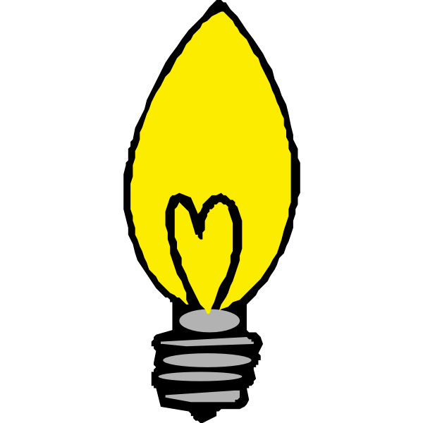 SVG Light bulb pointed