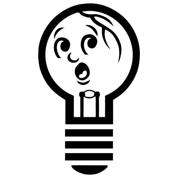 SVG Light bulb silhouette