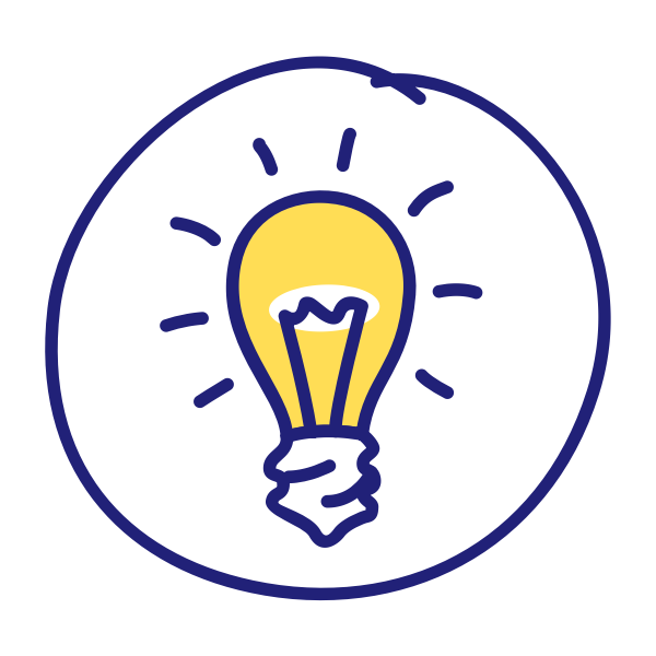 SVG Light bulb sketch