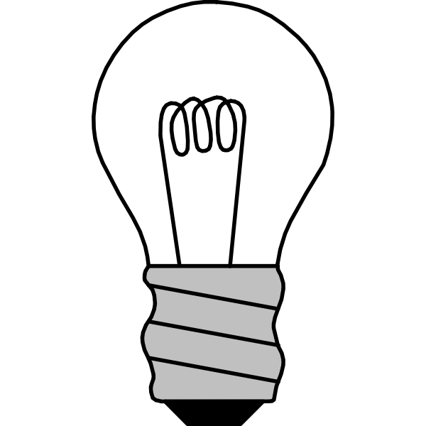 SVG Light bulb symbol