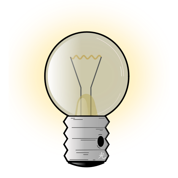 SVG Light bulb vector graphics
