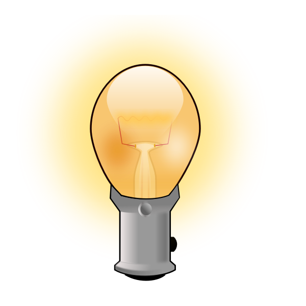 SVG Light bulb vector image