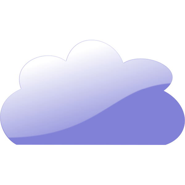 SVG Light cloud vector clip art
