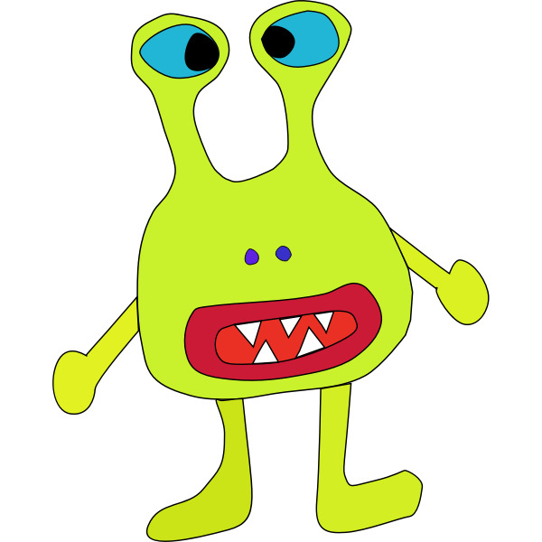 SVG Light green monster