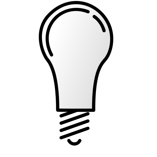 SVG Lightbulb off vector image