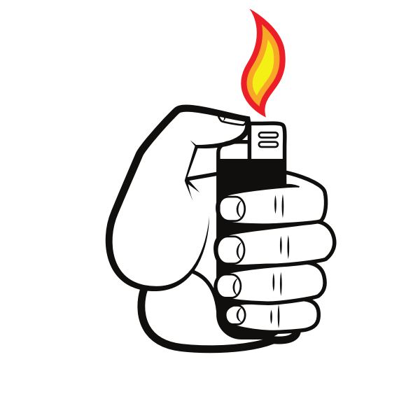 SVG Lighter flame