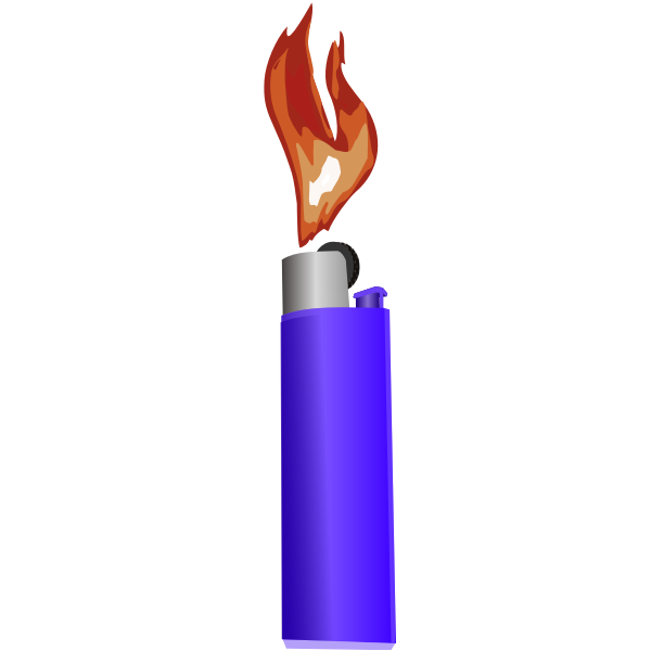SVG lighter with flame export