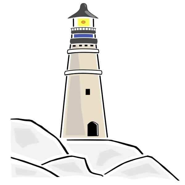SVG Lighthouse vector image