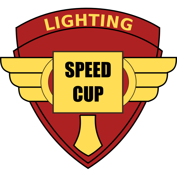 SVG Lighting speed cup vector image