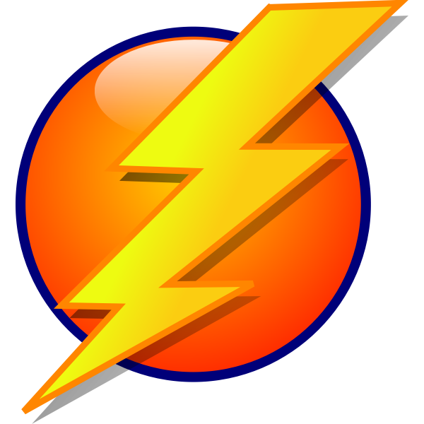 SVG Lightning icon vector illustration