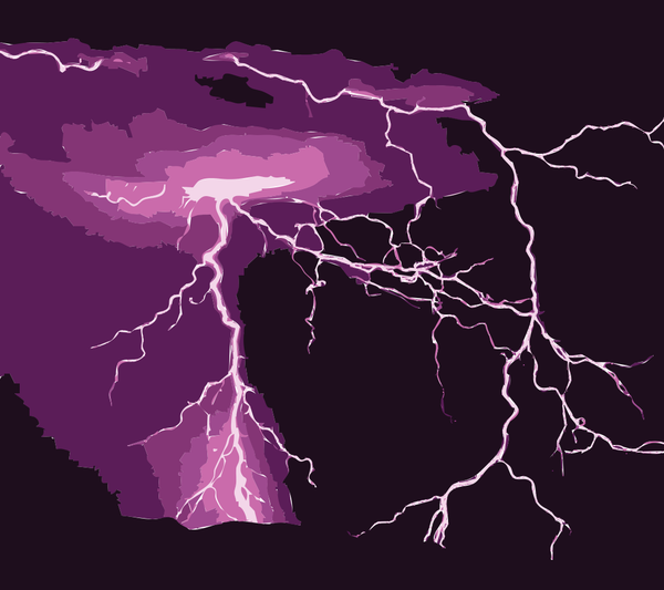 SVG Lightning Pink HD