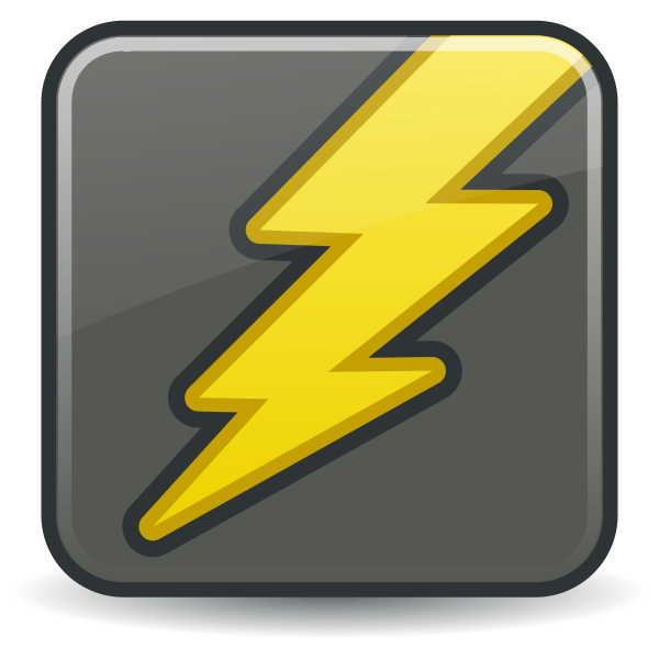 SVG Lightning sign vector image