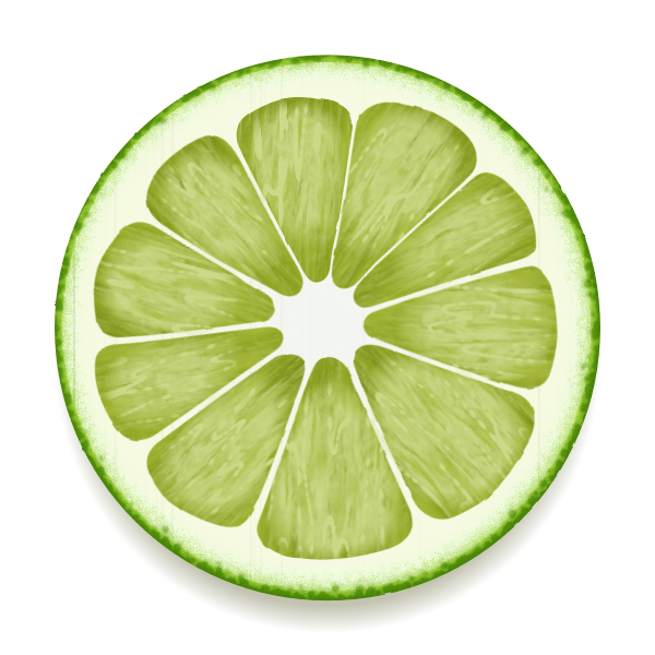 SVG Lime slice vector drawing