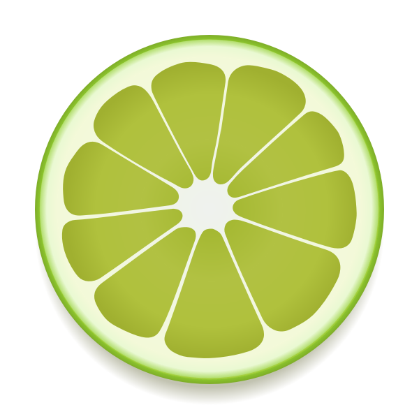 SVG Lime slice vector image