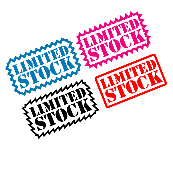 SVG Limited stock colorful labels