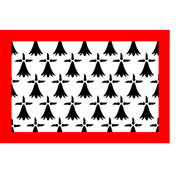 SVG Limousin region flag vector clip art